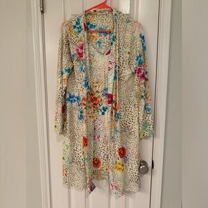 Johnny Was nightgown and robe set